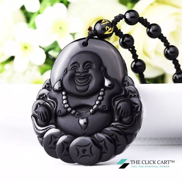 Natural Yellow Stone Pendant | Laughing Maitreya Buddha Necklace | Big  Belly Buddha Pendant | Original Design - Shop cuiyuer Necklaces - Pinkoi